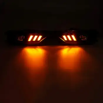 Pereche Bara Fata Ceață Lumina Lămpii de Semnalizare cu LED DRL Daytime Running Light LED Lampa spate Pentru VW pentru Amarok Preluare 2016 17+