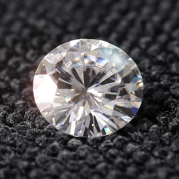 Transgems 1 buc 10mm F Cut Moissanites Vrac Piatra Margele pentru a Face Bijuterii Echivalent Diamant 4ct Carate Moissanite Diamant