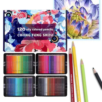 Brutfuner 72/120/180 Creioane Colorate pentru Adulți de Desen, Cărți de Colorat, Artist Școală Creion de Culoare Set de Creioane colorate pe Baza de Ulei
