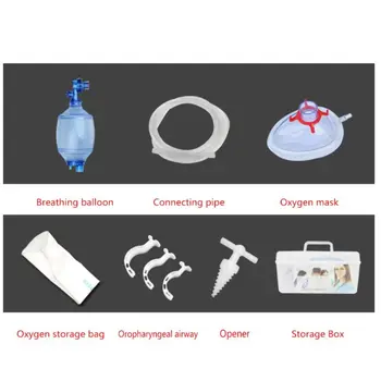 2020 Nou pentru Adulți/Copii/Sugari Manual Resuscitator PVC Punga Tub de Oxigen Trusa de Prim Ajutor