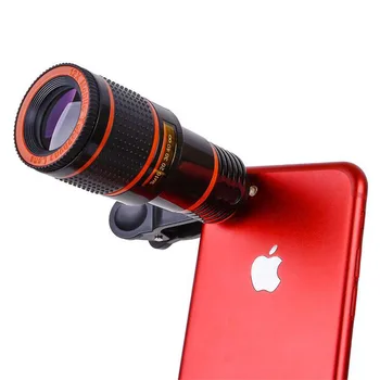 8x Zoom Optic Telefon Mobil Obiectiv Telescop HD Telescop aparat de Fotografiat Lentilă Cu Clip Pentru iredmi nota 7 iphone Samsung Galaxy Xiaomi ipad