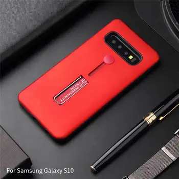 2 In 1 Culoare Solidă Stea de Caz pentru Samsung S8 S9 S10 Plus S10E 5G Ascunde Buclă Inel de Trupa Ocupa Titularul Cover pentru Galaxy S20 Nota 10
