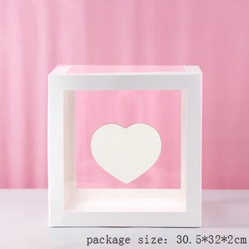 26 Scrisoare engleză Inima de Copil Dragoste Balon Transparent Cutie de Valentine ' s Zi, Nunta, Logodna Consumabile Partid Ziua de nastere Decoratiuni