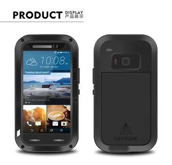 Dragostea Mei Caz Puternic Pentru HTC One M9 5.0 inch Premium Waterproof, Shockproof Aluminiu Acoperi Caz pentru HTC M9 gratuit Sticlă Călită