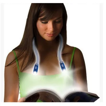 LED Flexibil Handsfree Gat Hug light Carte cu Lampa de Citit Noutate de Noapte Led Flash de lumină Camping lumină Pentru Tricotat lectură !