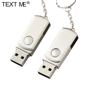 TEXTUL MI metal pendrive rotativ 360 USB 2.0 Flash Drive flash disk, Stick de 16GB 8GB 4GB memory stick 32GB 64GB Flash de Memorie USB