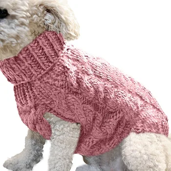 Iarna Tricotate Haine De Câine Cald Jumper Pulover Pentru Mici Câini De Talie Mare Companie De Îmbrăcăminte Haina De Tricotat Croșetat Pânză Jersey Perro