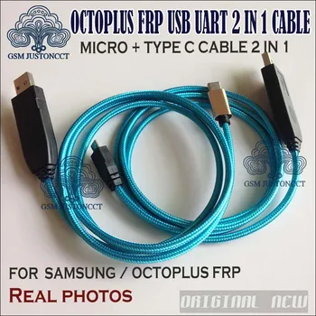 2018 mai Noi Octoplus FRP USB UART 2 in 1 Cablu( micro+tip c ) EFT UART cablu Pentru FRP Dongle, EFT Dongle pentru samsung