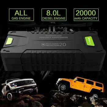 20000mAh 1000A Vehicul de Urgență Baterie Booster Portabil 12V Masina Salt start Baterie Booster Masina Banca de Putere Pentru Toate tipurile de Benzină