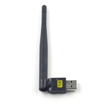 Pentru Freesat V7 V8 de serie receptor digital de satelit și TV set-top box stabil semnal FREESAT USB WiFi cu antena,
