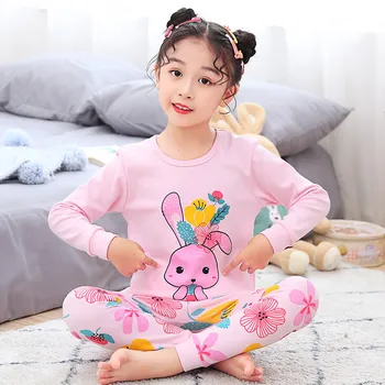 Desene animate Pijamale Manșon Complet Homewear Bumbac, Pijamale Copii Mari Haine Set Panda Baieti Pijamale Pijamale pentru Fete 8 10 12 14 Ani