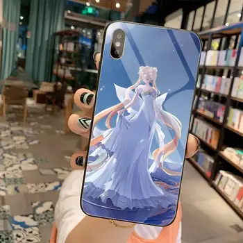 Sailor Moon Hare Bling Drăguț Caz Telefon din Sticla Temperata Pentru iPhone 11 XR Pro XS MAX 8 X 7 6S 6 Plus SE 2020 caz