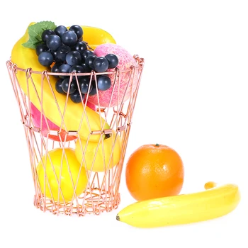 5 Forme de Metal Coș cu Fructe din Oțel Inoxidabil, Coș cu Fructe de Banane Practice Tacamuri Flexibile Acasă Coș cu Fructe de Decorare