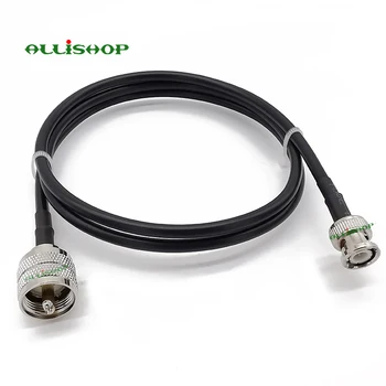 BNC Male la PL259 Cablu RG58 UHF PL259 de sex Masculin Mufa BNC Male Plug Adaptor Două Fel de Radio Jumper Coadă Cablu de 1M 3M 6M 9M 12M