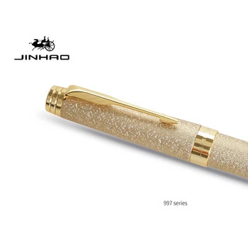 Jinhao 997 de Aur Stilou de Lux Stilou pentru Scriere Metal 0,5 mm Peniță Birou Semnătura Papetărie Elevii Ofițer