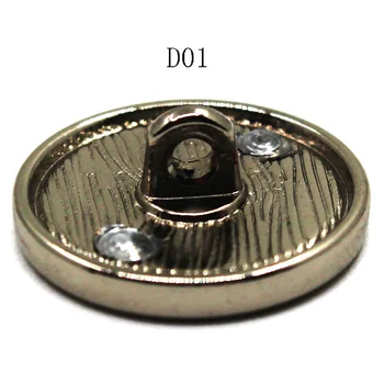 10buc/lot de metal rotund butoane potrivite pentru haine, bratari, genti, DIY de Cusut nasturi (D-01)