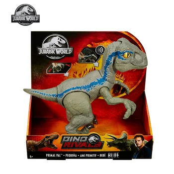 Jurassic World Albastru Dinozaur Velociraptor Jucării Primitive Pal Tyrannosaurus Efecte de Sunet de Acțiune Figura Jucării pentru Copii Cadou GFD40