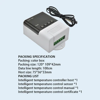 DTC1200 AC 110V 220V, Termostat Digital Controler de Temperatura de Încălzire a Senzorului de Răcire Pentru Acvariu Incubator Înlocui STC-1000
