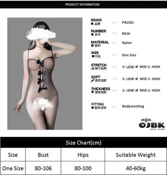 OJBK Lenjerie Erotica Deschide Piept Stretch Mesh Ciorap de Corp Sexy Fishnet Arc Bodysuit Gol Afară Fundul Doggy Costume Pentru Femei