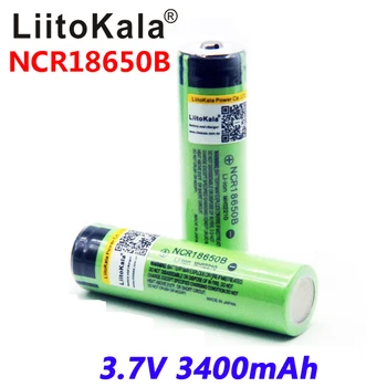8pcs Liitokala nou original baterie 18650 3400 mah 3.7 v baterie cu litiu NCR18650B 3400mah baterie de lanternă.