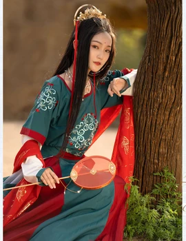 Tradițională Chineză Femei Hanfu Tang Costum Dinastiei Îmbrăcăminte Set Kimono Yukata Florale Halat Fusta Rochie De Petrecere De Dans Cosplay Costum