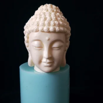 3D Buddha Cap de Lumânare Mucegai Mucegai Silicon pentru Lumânare Manual DIY Rășină Mucegai