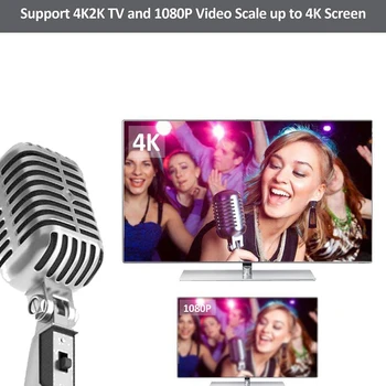 4K-H DMI Karaoke Mixer Telefon Android Set-Top Box Inteligent Mașină de Karaoke TV Karaoke Set