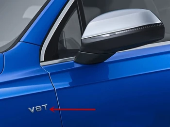 Scrisoarea Numărul Emblema V6T V8T V10 W12 pentru Audi A4L A5 A6L A7 A8L TT RS7 SQ5 Styling Auto Aripa Partea din Spate Portbagaj Insigna Logo-ul Autocolant