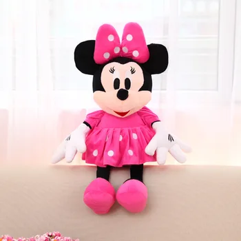 135cm Mare Mickey Mouse Păpuși Mari Roz Minnie Mouse Jucarie de Plus Iubitor de Păpuși pentru Fete Cadou de Ziua Îndrăgostiților pentru Prietena Adult