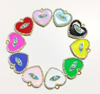 10buc inima farmecele pentru femei bijuterii DIY accesorii H22