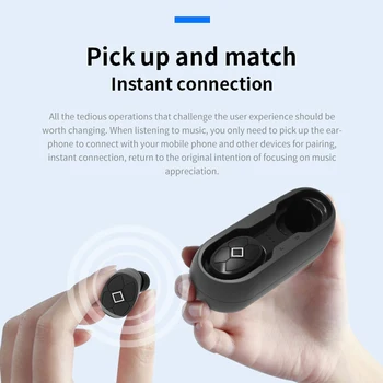 V5 TWS Căști fără Fir Bluetooth Căști Sport Cască de Reducere a Zgomotului Hifi Bluetooth 5.0 Touch control Ureche Căști cu microfon