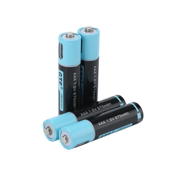 GTF 1.5 V AAA 450mAh USB Acumulatorul este capacitate USB Reîncărcabilă Baterie de 1,5 V 675mwh Pentru Jucării Control de la Distanță baterii AAA