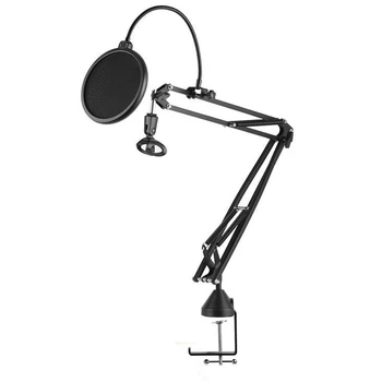 Universal Reglabil microfon Microfon Foarfeca de Suspensie a Brațului Suport și Clemă de Montare Tabelul Metal Kit de Montare