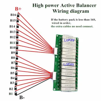 7s 10s 12s 14s 16s litiu baterie lifepo4 egalizare bord 3s la 16 60V 1000ma BMS 16 48V 1500mA soldul curent de echilibrare
