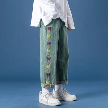 Oamenii Streetwear Blugi 2020 barbati Blugi Negri coreea Moda Pantaloni Harem Masculin Denim Pantaloni OverSize