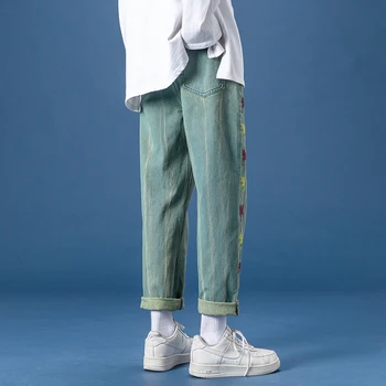Oamenii Streetwear Blugi 2020 barbati Blugi Negri coreea Moda Pantaloni Harem Masculin Denim Pantaloni OverSize