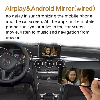 Sinairyu Wireless Apple Carplay pentru Mercedes a B C E G CIA GLA GLC S Class Auto play Android Auto/Oglindire-2019 NTG5 W205
