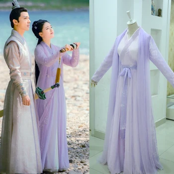 7 Design Multicolor Prințesă Zână Costum pentru Drama de Dragoste mai Bine Decât Nemurirea Chun Hua Qiu Yue Zhao SiLu Etapă Hanfu Cosplay