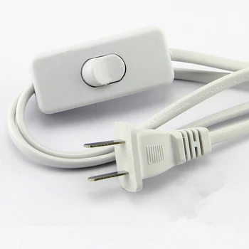 5PCS/ mult 1,8 m Cablu de Alimentare AC Butonul On/Off Comutator de Alimentare cu Doi pini UE Plug Cablu prelungitoare NOI Tip Adaptor