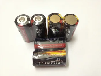 10buc/lot acumulator TrustFire Protejat 16340 880mAh 3.7 V Reîncărcabilă Li-ion Baterie Litiu Baterii cu PCB Pentru Lanterne Lanterne