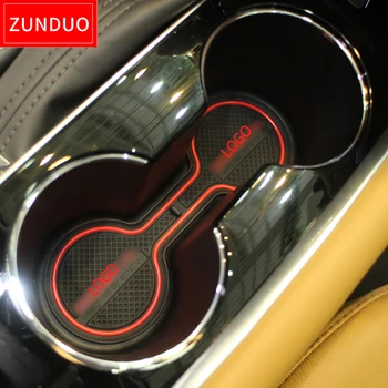 ZUNDUO Anti-Alunecare Poarta Slot Mat de Cauciuc, Cupa Coaster pentru Chevrolet Malibu 2016 2017 2018 2019 9 Gen MK9 Accesorii autocolant 17Pcs