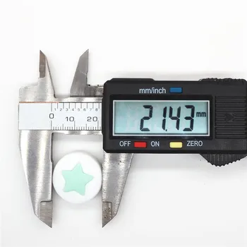 Chengkai 10buc 21mm Silicon Rotunde Stele Margele DIY Copil Manechin Suzeta Nursing Teether Guma de Bijuterii Jucărie Accesorii BPA Free