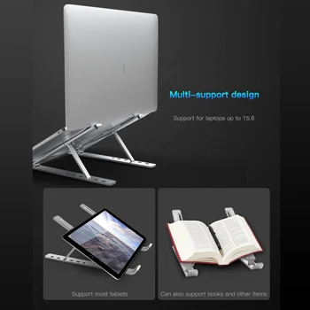 Pliere-Suport pentru Laptop de Răcire din Aluminiu Reglabil Suport pentru Birou Tablet Holder suport pentru laptop în pat