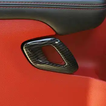 1 Pereche Fibra de Carbon Stil ABS Interior Usa Maner Capac Ornamental pentru Dodge Challenger 2016 2017 2018 2019 Interior Semifabricate