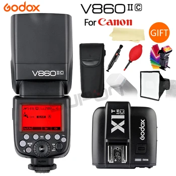 Godox V860II-C/N/S TTL HSS Flash Speedlite cu 2000mAh Li-pe Baterie aparat de Fotografiat Flash +XIT Wireless Trigger pentru Canon/Nikon/Sony