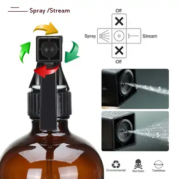 500ml 16OZ Sticlă brună Sticle de Spray Cu Declanșare Pulverizator de Ulei Esential pentru Aromaterapie Gol Container Cosmetic de Curățare de Grădinărit