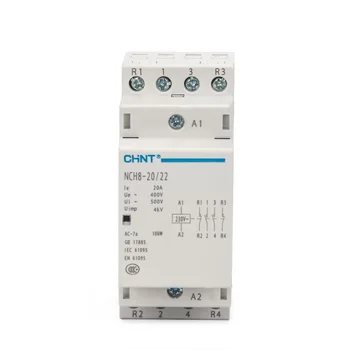 CHINT acasă AC 220V contactor sina Din NCH8-20/22 2 în mod Normal, Opem 2 normal închis 4P 20A