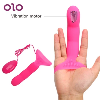 OLO Deget, Vibrator cu 7 trepte Stimulator Clitoris Pe Curea Silicon G-spot Produse Sexuale Jucarii Sexuale pentru Femei
