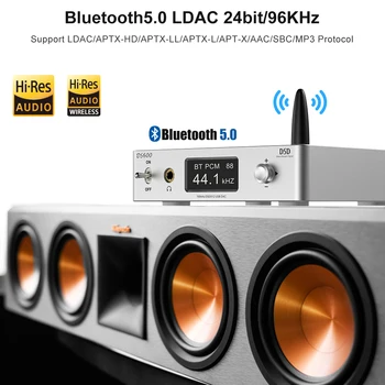 1Mii DS600 Bluetooth Audio Decodare aptX LL HD DAC HiFi Stereo CSR8675 Amplificator Digital 3.5 Receptor Bluetooth Adaptor pentru TV, PC