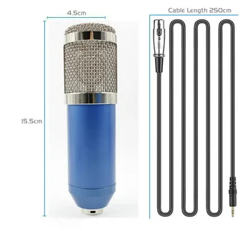 Profesionale Bm800 Condensator Microfon de 3,5 Mm Cablu cu USB NB-35 placa de Sunet de Înregistrare Microfone pentru Calculator Karaoke KTV